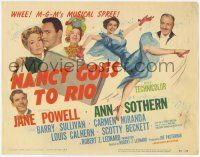 2f277 NANCY GOES TO RIO TC '50 Jane Powell, Ann Sothern, Barry Sullivan, Carmen Miranda, musical!