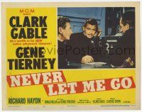 2f815 NEVER LET ME GO LC #6 '53 Clark Gable writes down messages he hears on the radio!
