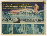 2f283 NIAGARA TC '53 classic artwork of gigantic sexy Marilyn Monroe on famous waterfall!