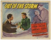 2f302 OUT OF THE STORM TC '48 Jimmy Lydon shows bundles of cash to Lois Collier!