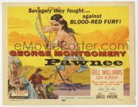 2f313 PAWNEE TC '57 cool full-length art of Native American with bow & arrow!