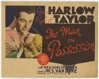 2f316 PERSONAL PROPERTY TC '37 c/u of Robert Taylor & sexy Jean Harlow, The Man in Possession!