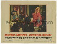 2f843 PRINCE & THE SHOWGIRL LC #5 '57 sexy Marilyn Monroe pours refreshment for Laurence Olivier!