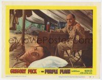 2f854 PURPLE PLAIN LC #6 '55 Bernard Lee watches Gregory Peck laying down, written by Eric Ambler!