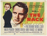 2f339 RACK TC '56 art of young Paul Newman & sexy Anne Francis, written by Rod Serling!