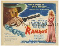 2f343 RAMROD TC '47 Lloyd Bridges, Charlie Ruggles, Joel McCrea & Veronica Lake in western action