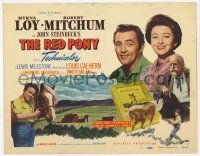 2f347 RED PONY TC '49 Robert Mitchum is Myrna Loy's ranch hand, written by John Steinbeck!