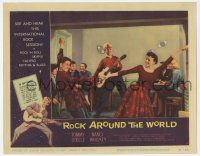 2f877 ROCK AROUND THE WORLD LC #7 '57 rock 'n' roll, great image of teens dancing by Tommy Steele!