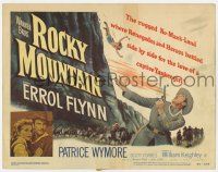 2f368 ROCKY MOUNTAIN TC '50 great close up of part renegade part hero Errol Flynn with gun!