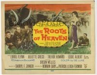 2f371 ROOTS OF HEAVEN TC '58 directed by John Huston, Errol Flynn & Trevor Howard in Africa!