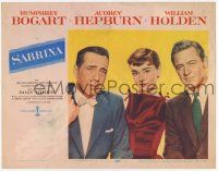 2f885 SABRINA LC #1 '54 Humphrey Bogart, Audrey Hepburn and William Holden!