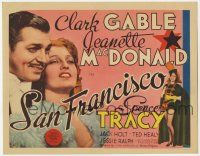 2f379 SAN FRANCISCO TC '36 full-length sexy Jeanette MacDonald & romantic close up w/ Clark Gable!