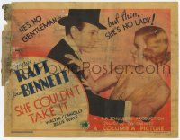 2f389 SHE COULDN'T TAKE IT TC '35 George Raft's no gentleman, but then Joan Bennett's no lady!