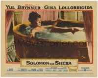 2f911 SOLOMON & SHEBA LC #4 '59 close up of super sexy Gina Lollobrigida naked in bathtub!