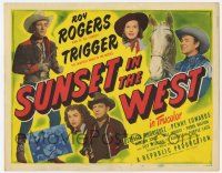 2f432 SUNSET IN THE WEST TC '52 great images of Roy Rogers, King of the Cowboys & Trigger!