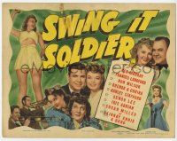 2f435 SWING IT SOLDIER TC '41 Ken Murray, Frances Langford, radio musical, great cast montage!