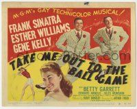 2f436 TAKE ME OUT TO THE BALL GAME TC '49 Frank Sinatra, Esther Williams, Gene Kelly, baseball!