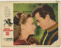 2f927 TARAS BULBA LC #2 '62 great romantic close up of Tony Curtis & Ilka Windish!