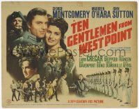 2f448 TEN GENTLEMEN FROM WEST POINT TC '42 Maureen O'Hara, Montgomery, Sutton, military cadets!
