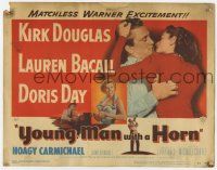 2f508 YOUNG MAN WITH A HORN TC '50 jazz man Kirk Douglas, sexy Lauren Bacall + Doris Day!