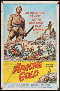 2g039 APACHE GOLD 1sh '65 Winnetou - 1. Teil, Lex Barker, German western!