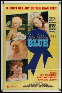 2g107 BLUE RIBBON BLUE 1sh '85 Seka, Annette Haven, x-rated doesn't get any better than this!