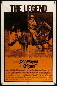 2g164 CHISUM 1sh '70 Andrew V. McLaglen, The Legend big John Wayne on horseback!