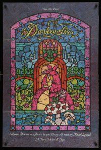 2g240 DONKEY SKIN 1sh '75 Jacques Demy's Peau d'ane, cool stained glass fairytale art by Lee Reedy