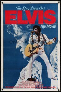 2g260 ELVIS 1sh '79 Kurt Russell as Presley, directed by John Carpenter, rock & roll!