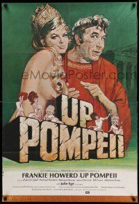 2g896 UP POMPEII English 1sh '71 art of Frankie Howerd & sexy Julie Ege by Arnaldo Putzu!
