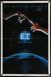 2g253 E.T. THE EXTRA TERRESTRIAL NSS style 1sh '82 Steven Spielberg classic, John Alvin art!