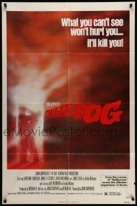 2g305 FOG 1sh '80 John Carpenter, Jamie Lee Curtis, there's something out there!