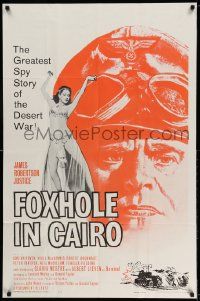 2g319 FOXHOLE IN CAIRO 1sh '61 James Robertston Justice, sexy belly dancer girl!