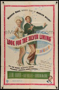 2g516 LOOK FOR THE SILVER LINING 1sh '49 art of June Haver & Ray Bolger dancing, Gordon MacRae