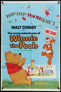 2g547 MANY ADVENTURES OF WINNIE THE POOH 1sh '77 and Tigger too, plus three great shorts!
