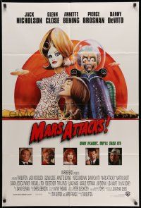 2g550 MARS ATTACKS! int'l 1sh '96 directed by Tim Burton, wacky sci-fi art by Philip Castle!