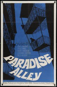 2g640 PARADISE ALLEY 1sh '62 starring & directed by Hugo Haas, Carol Morris!