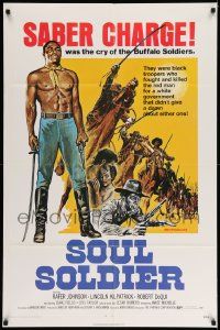 2g699 RED, WHITE, & BLACK 1sh R72 John Cardos directed, Robert Doqui is Buffalo Soul Soldier!
