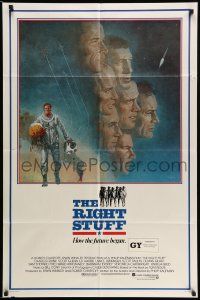 2g708 RIGHT STUFF int'l 1sh '83 great Tom Jung montage art of the first NASA astronauts!