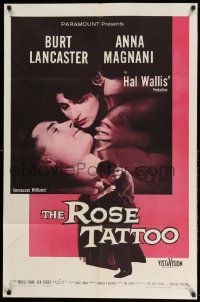2g726 ROSE TATTOO 1sh '55 Burt Lancaster, Anna Magnani, written by Tennessee Williams!