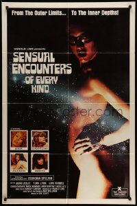 2g749 SENSUAL ENCOUNTERS OF EVERY KIND 1sh '80 sexy alien, from outer limits to the inner depths!