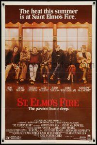 2g793 ST. ELMO'S FIRE 1sh '85 Rob Lowe, Demi Moore, Emilio Estevez, Ally Sheedy, Judd Nelson