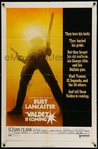 2g898 VALDEZ IS COMING 1sh '71 Burt Lancaster, written by Elmore Leonard!