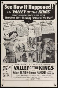 2g902 VALLEY OF THE KINGS reviews 1sh '54 cool images of Robert Taylor & Eleanor Parker in Egypt!