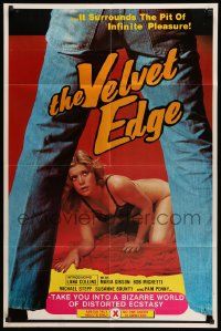 2g905 VELVET EDGE 1sh '76 a bizarre world of distorted ecstasy, sexy woman in peril!