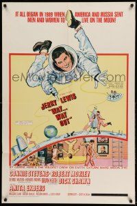 2g928 WAY WAY OUT 1sh '66 astronaut Jerry Lewis sent to live on the moon in 1989!