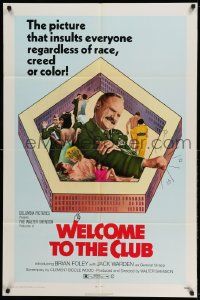 2g935 WELCOME TO THE CLUB 1sh '71 Jack Warden in a picture that will insult everyone!
