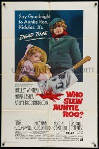2g949 WHO SLEW AUNTIE ROO 1sh '71 mad Shelley Winters, say goodnight, it's dead time!