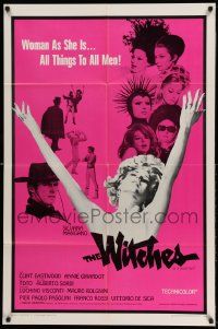 2g964 WITCHES 1sh '67 Le Streghe, Silvana Mangano, Clint Eastwood shown in cowboy hat!