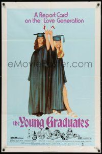 2g986 YOUNG GRADUATES 1sh '71 Patricia Wymer, teen rebels proudly displaying diplomas!